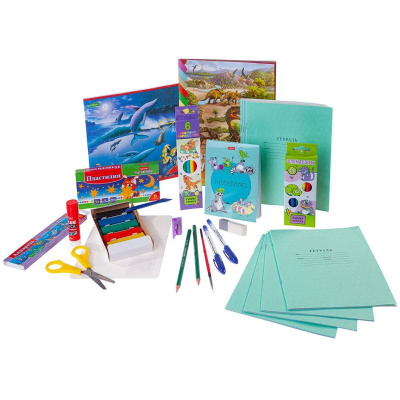 Набор первоклассника 27 предметов Hatber Здравствуй, школа! - фото 2