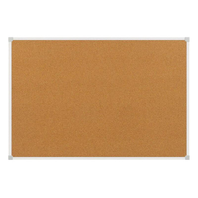 Доска пробковая 100х150 см алюминиевая рама Attache - фото 1