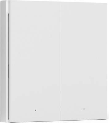 Умный выключатель двухклавишный Aqara Wireless Remote Switch H1 белый (WRS-R02) - фото 1