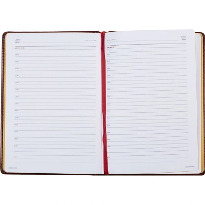 Ежедневник недатированный А5 искусственная кожа 136 л Attache Sidney nebraska коричневый - фото 8