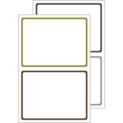 Этикетки самоклеящиеся 97х73 мм для дома белые Avery Zweckform Living (2 шт на листе, уп. 5 л) - фото 2