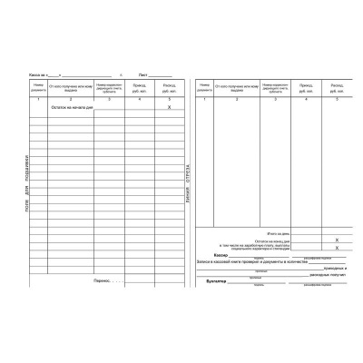 Книга бухгалтерская кассовая А4 96 листов Attache - фото 2