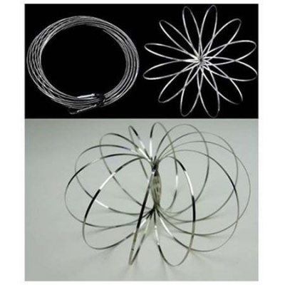 Кинетическая игрушка Кольца металлические 12,5 см - фото 3