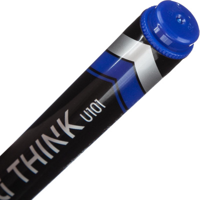 Маркер перманентный синий Deli Think, скошенный наконечник (толщина линии 1,5-3 мм) - фото 4