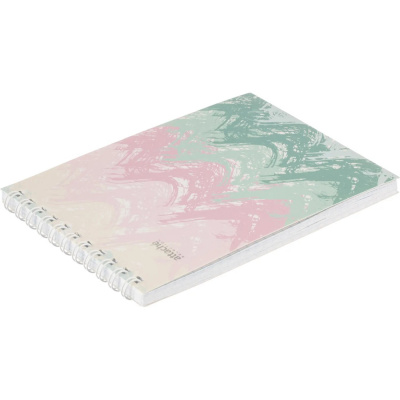 Блокнот А6 в клетку 60 л на спирали Attache Selection Pastel Волны - фото 9