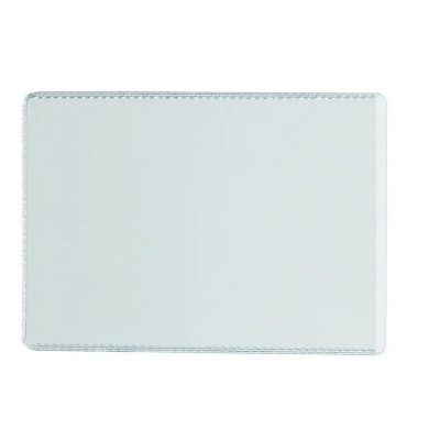 Обложка для пропуска 75х105 мм пластиковая ДПС прозрачная - фото 1