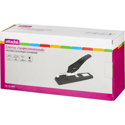 Степлер профессиональный до 85 листов Attache черный - фото 7