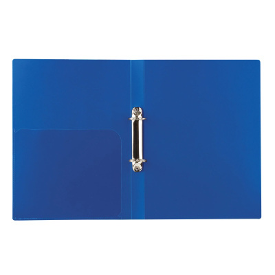 Папка на кольцах А4 25 мм до 170 листов Brauberg Standard синяя - фото 4