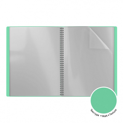 Папка файловая А4 10 мм на 40 файлов на спирали Erich Krause Matt Pastel Bloom в ассортименте - фото 5