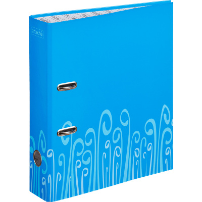 Папка-регистратор А4 75 мм Attache Fantasy голубая - фото 1