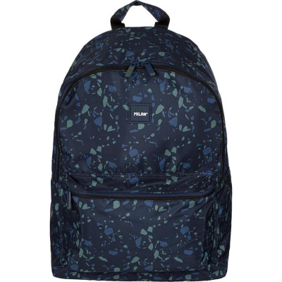 Рюкзак ученический 20L Milan Terrazzo Blue синий - фото 1