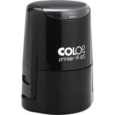 Печать самонаборная круглая Color 45 мм 2.5 круга R45/2.5 цвет корпуса черный - фото 3