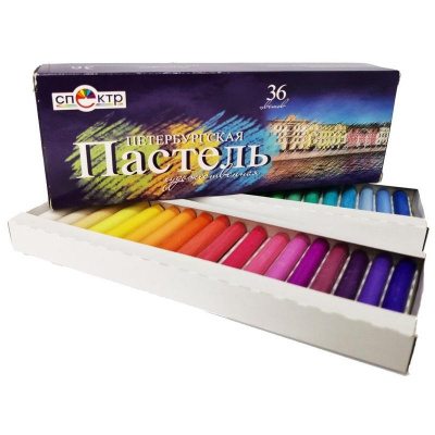 Пастель Спектр Петербургская 36 цветов сухая круглая - фото 1