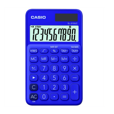 Калькулятор карманный 8 разрядный Casio SL-310UC-PL фиолетовый - фото 1