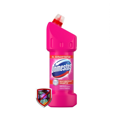 Средство для сантехники 1500 мл универсальное дезинфицирующее Domestos XXL Розовый шторм - фото 1