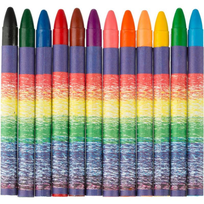 Мелки восковые 12 цветов круглые Луч Классика - фото 2