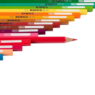 Карандаши цветные 6 цветов шестигранные Kores - фото 2