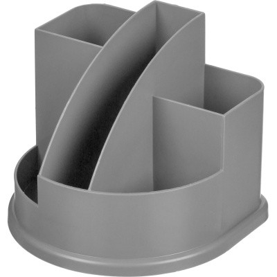 Подставка-органайзер для канцелярских мелочей 5 отделений Attache Авангард серая  - фото 1