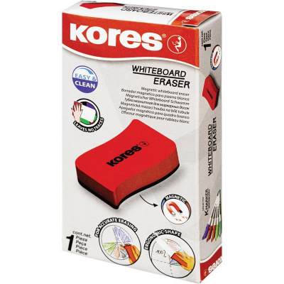 Губка-стиратель для маркерных досок 110х55х20 мм Kores Magnetic Whiteboard Eraser - фото 2