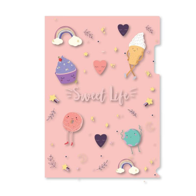 Папка-уголок А4 200 мкм Attache Selection Sweet life в ассортименте - фото 2