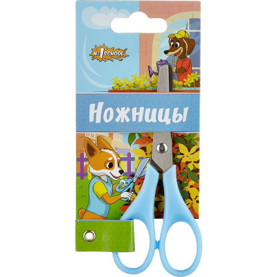 Ножницы детские 115 мм тупоконечные классические №1 School Шустрики - фото 1