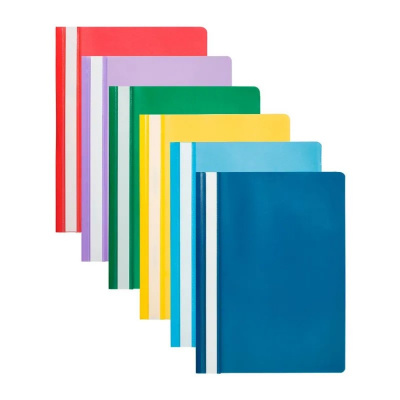 Скоросшиватель пластиковый A4 до 100 листов Attache Economy голубой - фото 2