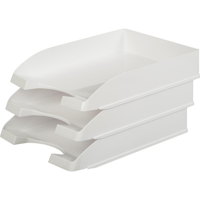 Лоток для бумаг горизонтальный белый Attache Line, размер 340х255х63 мм  - фото 6
