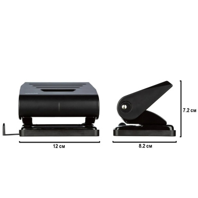 Дырокол до 15 листов Attache Eco черный - фото 2