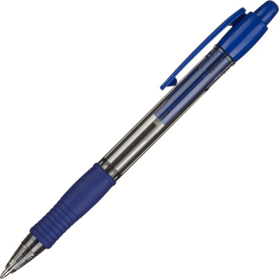 Ручка шариковая автоматическая Pilot BPGP-10R-M L Super Grip 0.25 мм синяя - фото 1