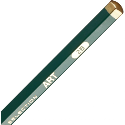 Карандаш чернографитный 2B шестигранный Attache Art заточенный - фото 2