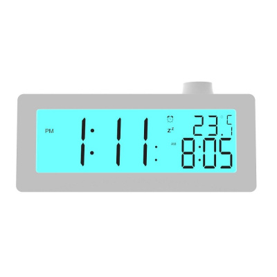 Часы-будильник Ritmix CAT-111 белые - фото 1