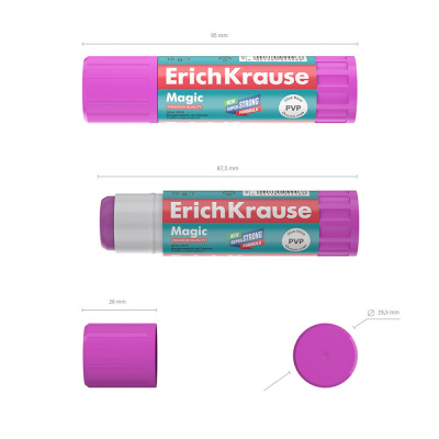 Клей-карандаш 15 г Erich Krause Magic - фото 3