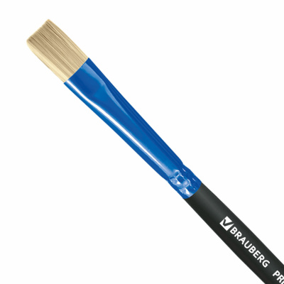 Кисть ЩЕТИНА № 6 плоский пучок BRAUBERG PREMIUM - фото 5