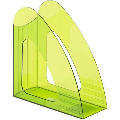 Вертикальный накопитель для бумаг 90 мм пластиковый зеленый Attache - фото 3