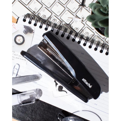 Степлер канцелярский до 25 листов Attache черный - фото 6