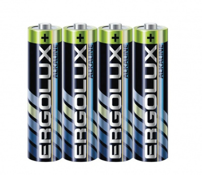 Батарейка Ergolux Alkaline LR03 SR4 AAA 1150mAh 4шт/уп - фото 1