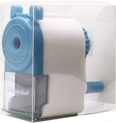 Точилка для карандашей механическая с контейнером Silwerhof Cookies Монстрики голубая - фото 2