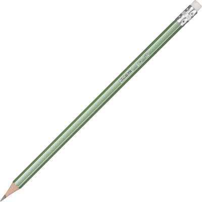 Карандаш чернографитный HB шестигранный Attache Silk цв. корп. в ассорт. заточенный с ластиком - фото 9
