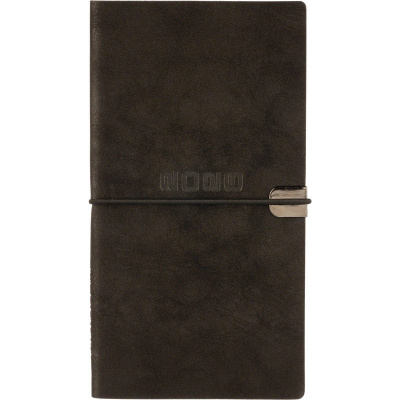 Еженедельник датированный нестандарт (175х95) искусственная кожа 64 л Escalada чёрный с фикс.рез. - фото 3