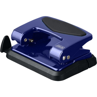 Дырокол до 25 листов Attache синий с линейкой - фото 3
