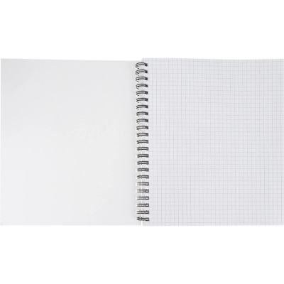 Бизнес-тетрадь А5 в клетку 96 л на спирали Attache Selection Fluid серо-голубая - фото 9