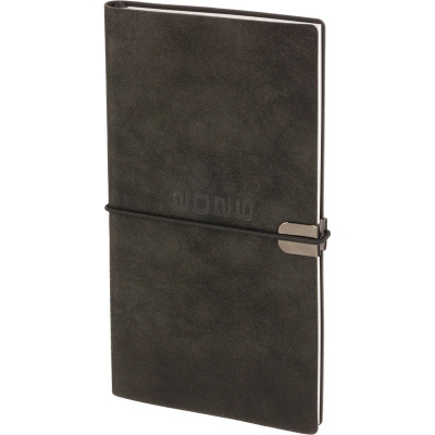 Еженедельник датированный нестандарт (175х95) искусственная кожа 64 л Escalada чёрный с фикс.рез. - фото 1