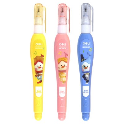 Корректирующая ручка 5 мл Deli Cover UP EH10000 на быстросохнущей основе цв. корпуса в ассортименте - фото 6