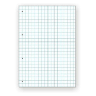 Сменный блок для тетрадей А4 100 листов в клетку белый - фото 1