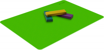 Доска для лепки 210х297 мм Silwerhof NEON пластик зеленый (формат А4) - фото 3