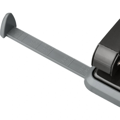 Дырокол до 35 листов Attache черный с блокиратором и линейкой - фото 2