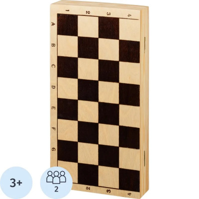 Настольная игра Шашки деревянные - фото 1