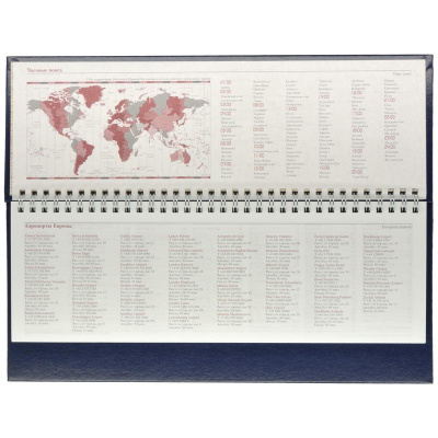 Планинг недатированный 305x130 мм балакрон 64 л Альт Ideal синий - фото 4