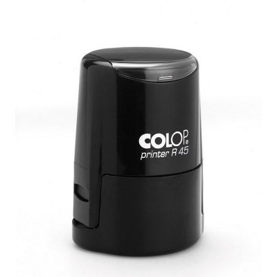 Печать самонаборная круглая Color 40 мм 1.5 круга R40/1.5 цвет корпуса черный (аналог 46040/1.5) - фото 1