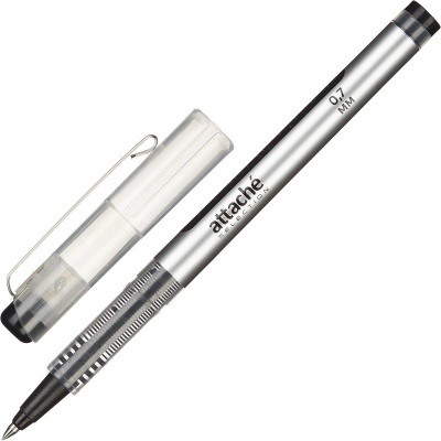 Ручка роллер черная 0.7 мм Attache Selection Turbo - фото 1